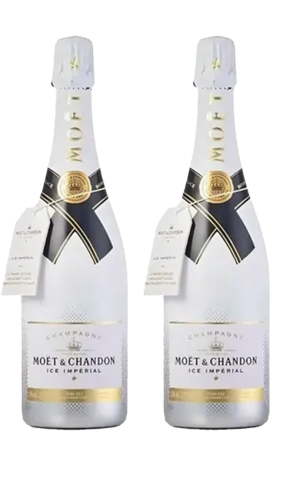 Promoción champagne Moet Chandon Ice .750ml 2 botellas